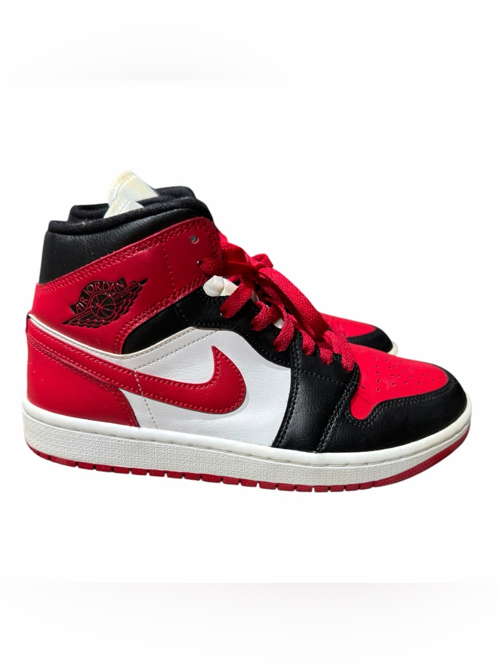 Nike Air Jordan 1 Mid Alternate Bred Toe BQ6472-079 Women’s 7.5 Worn Once